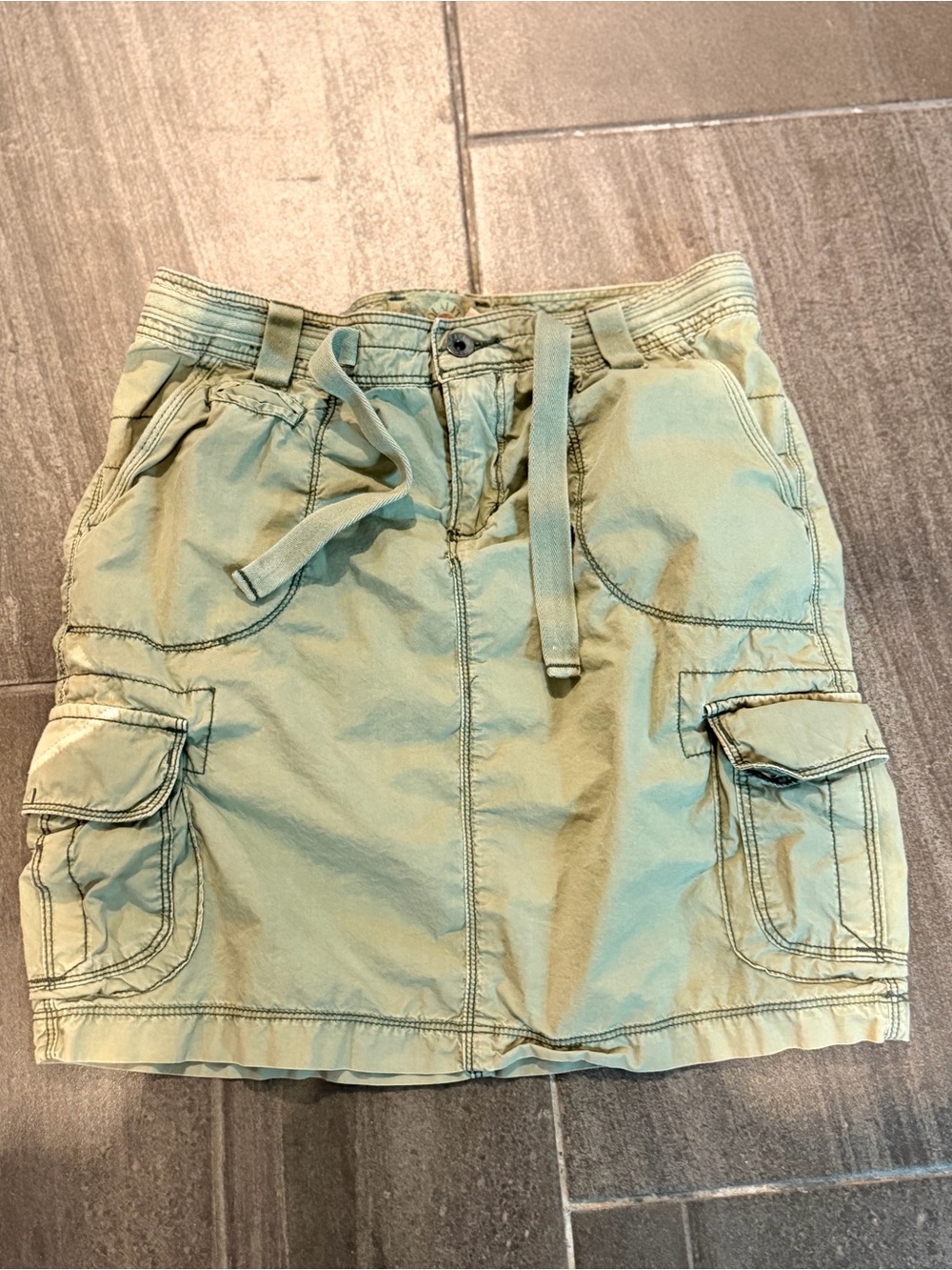 Vintage Y2K Polo Jeans Co Ralph Lauren Cargo Skirt Size 4 Olive Green